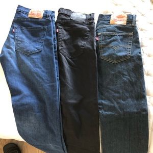 3 pair bundle of Levi’s 502 jeans! New, no tags. Size 31 30